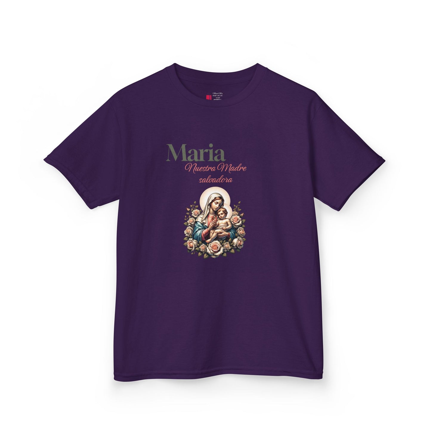Kids Maria Virgen Faith T-Shirt — Religious Catholic Children's Tee