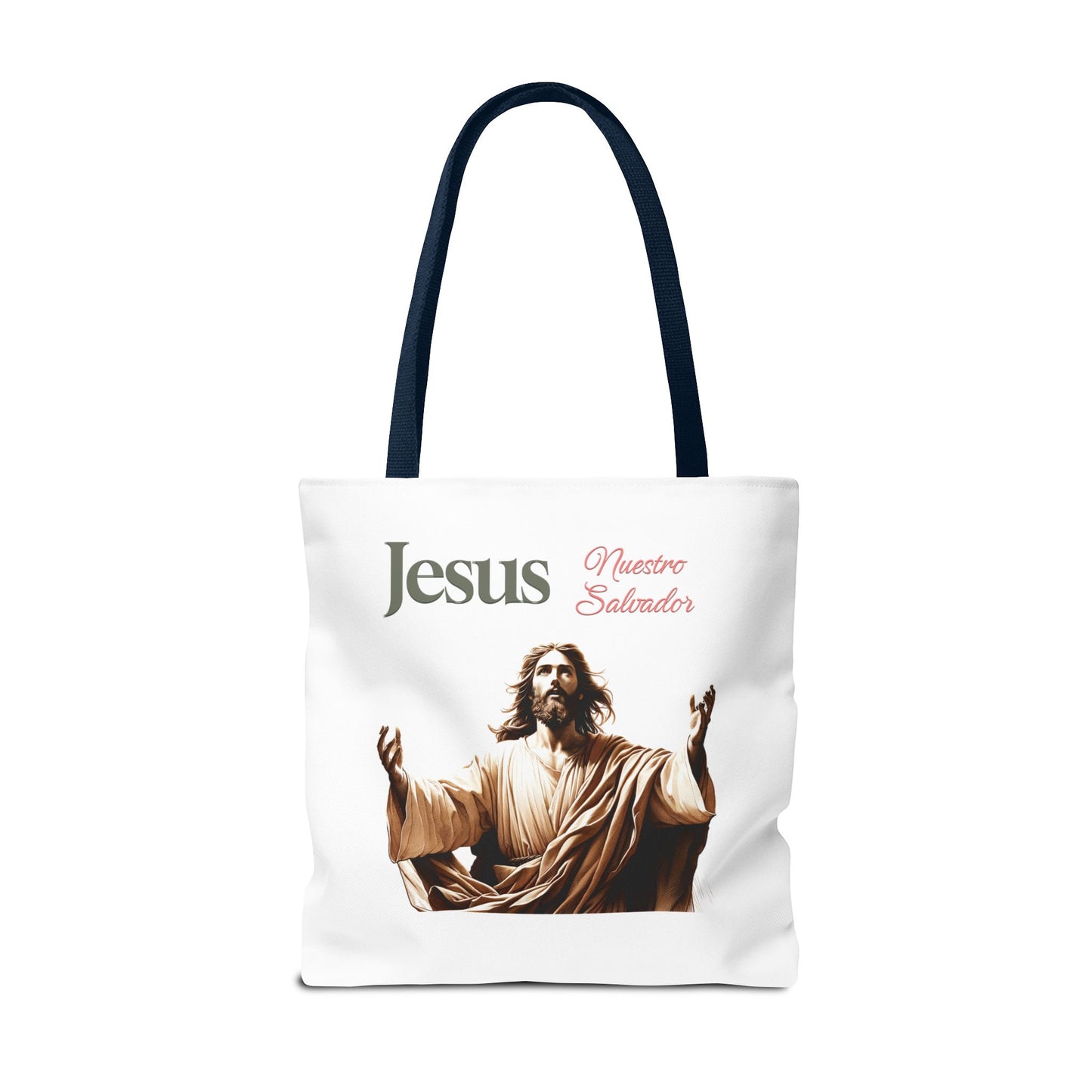 Faith Maria Jesus Tote Bag — Religious Faith All-Over Print Tote