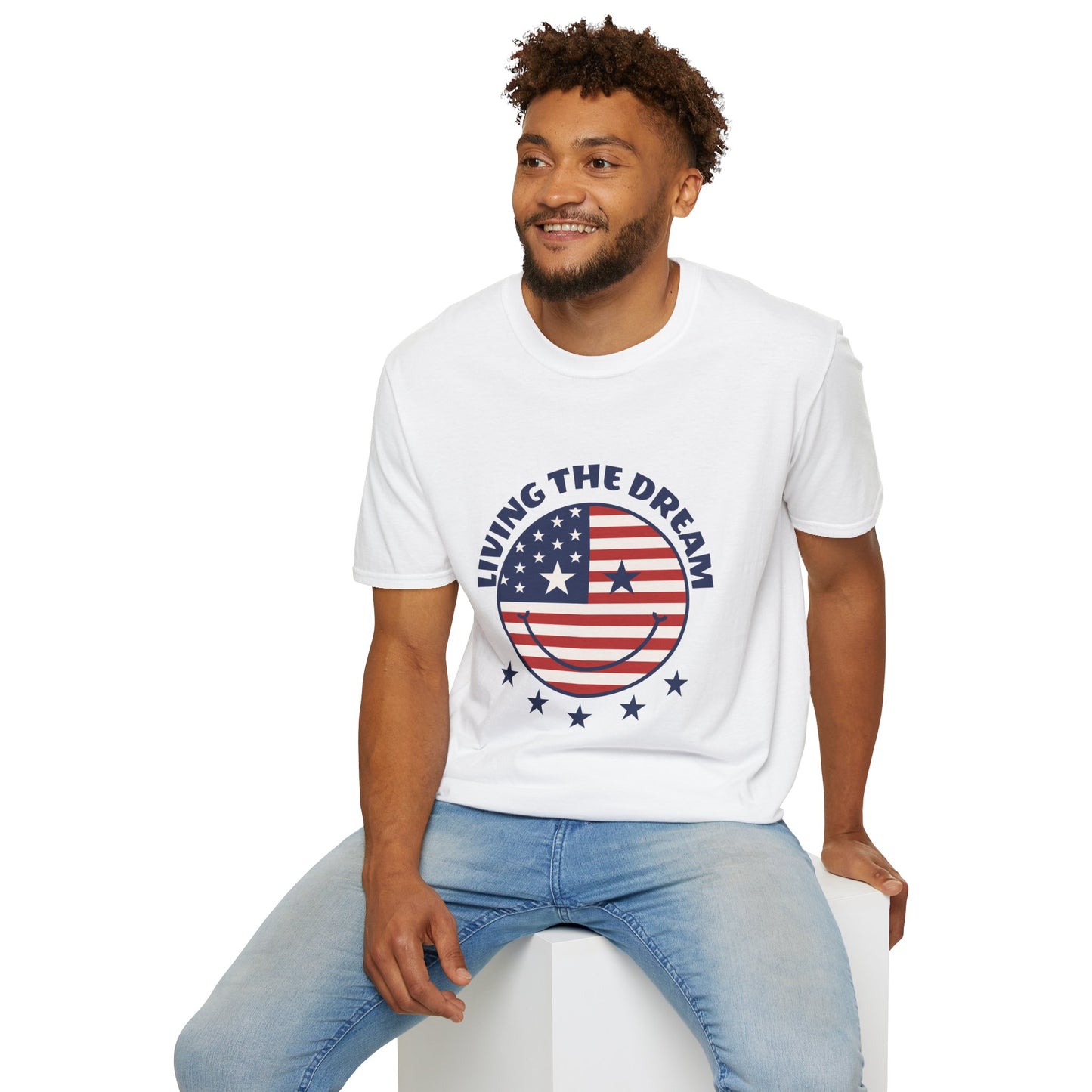 Living the Dream American Flag T-Shirt