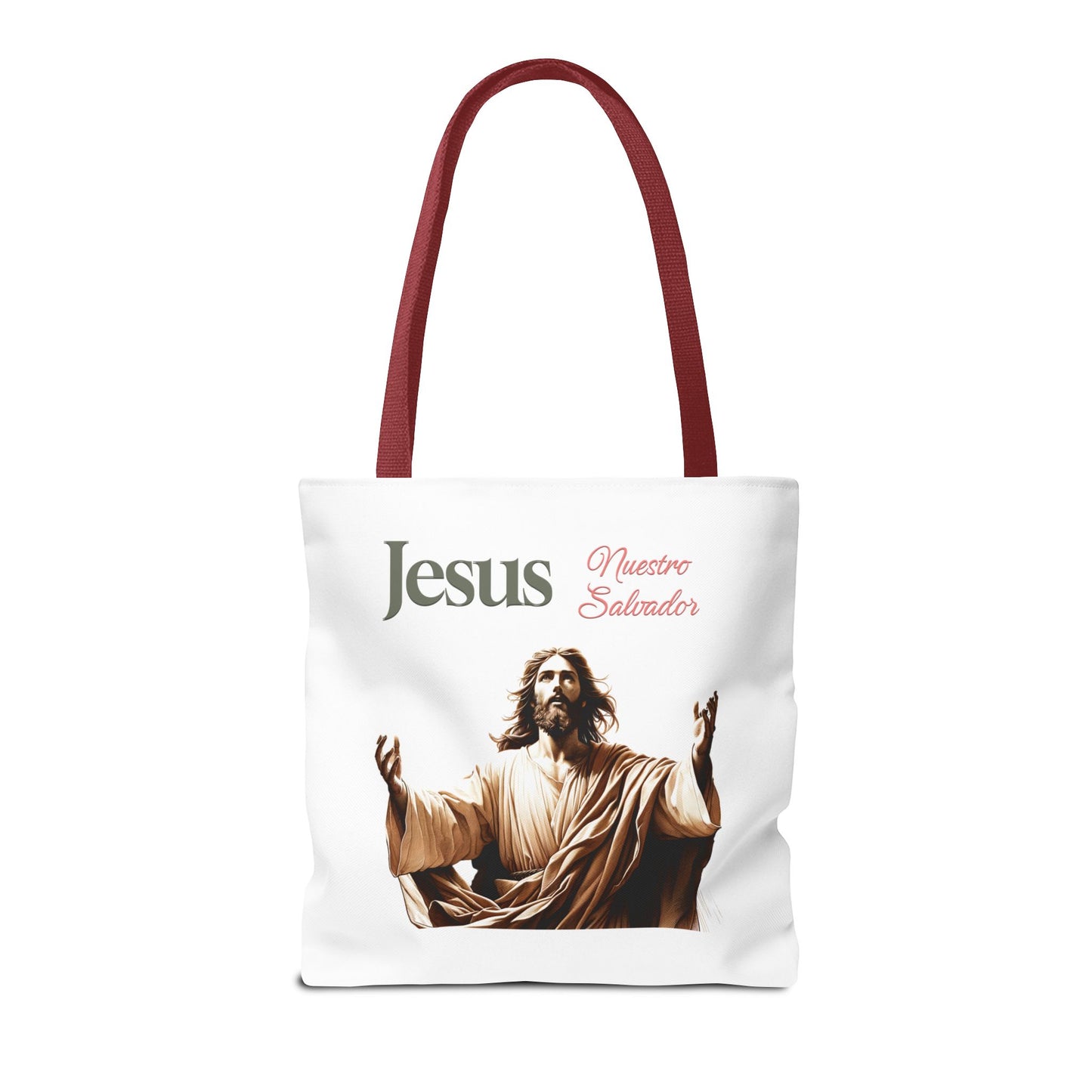 Faith Maria Jesus Tote Bag — Religious Faith All-Over Print Tote
