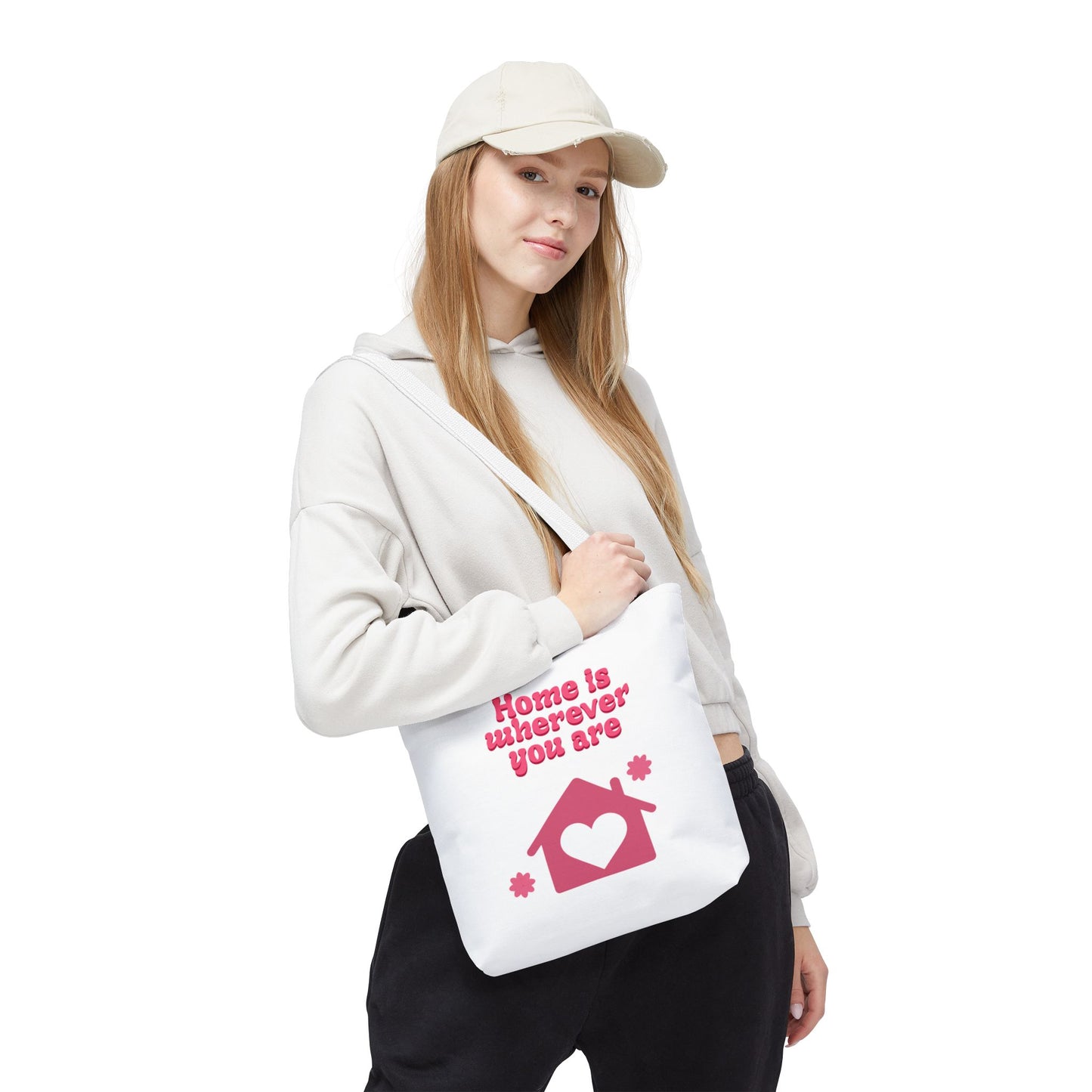 Valentine Love Tote Bag — Romantic Heart Print