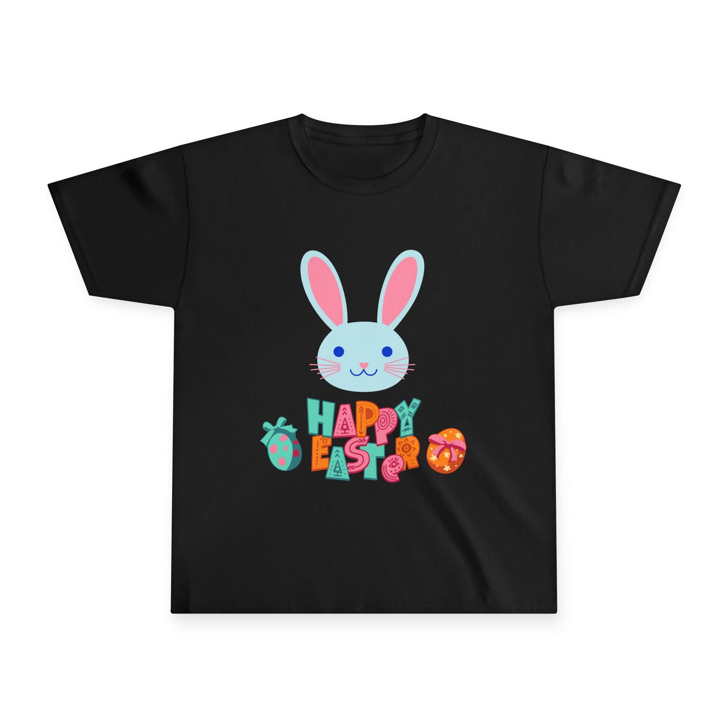 Kids' Happy Easter Bunny T-Shirt — Cute Pastel Easter Egg Design