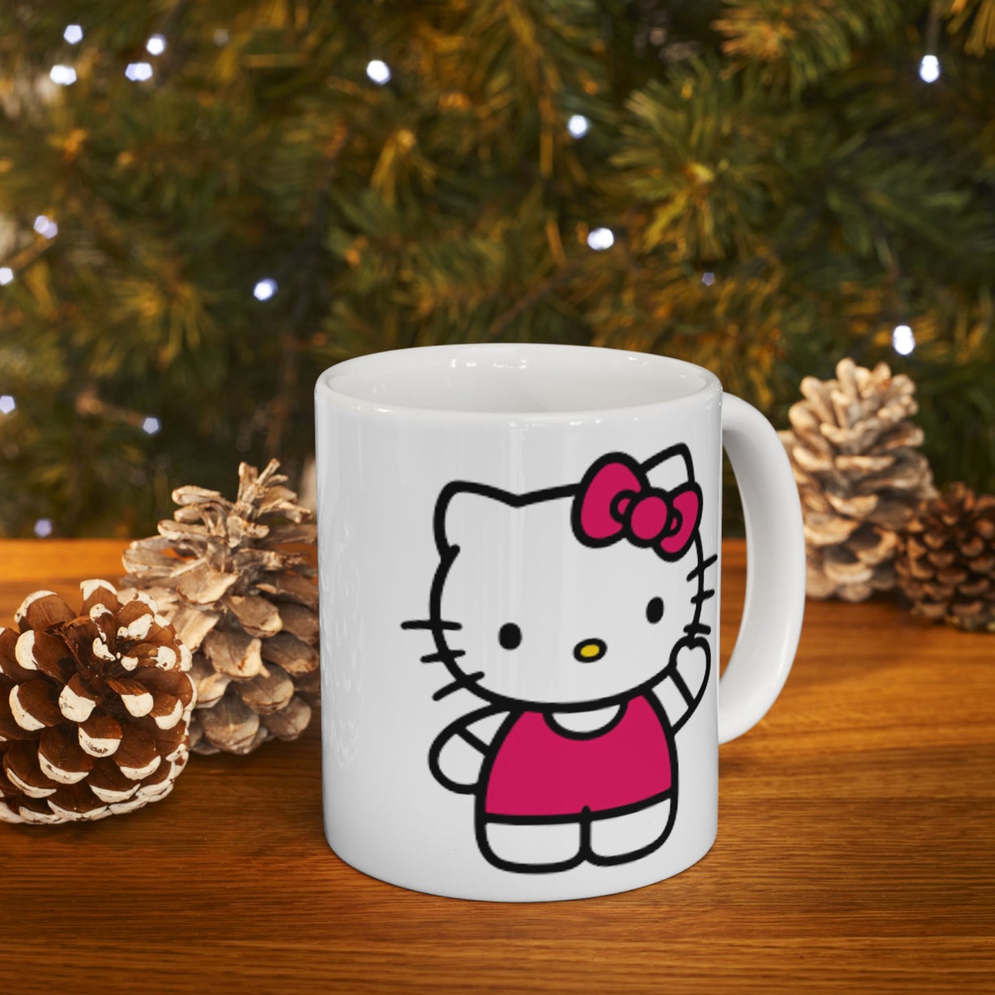 Hello Kitty Ceramic Mug — Cute Pink Character Coffee Cup (11oz, 15oz)