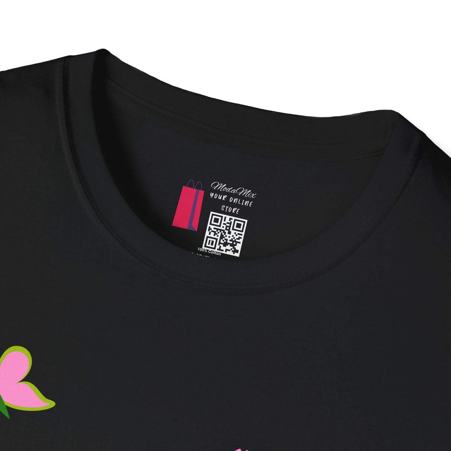 T-Shirt — "You Make Me Happy" Pink Floral Cotton Tee
