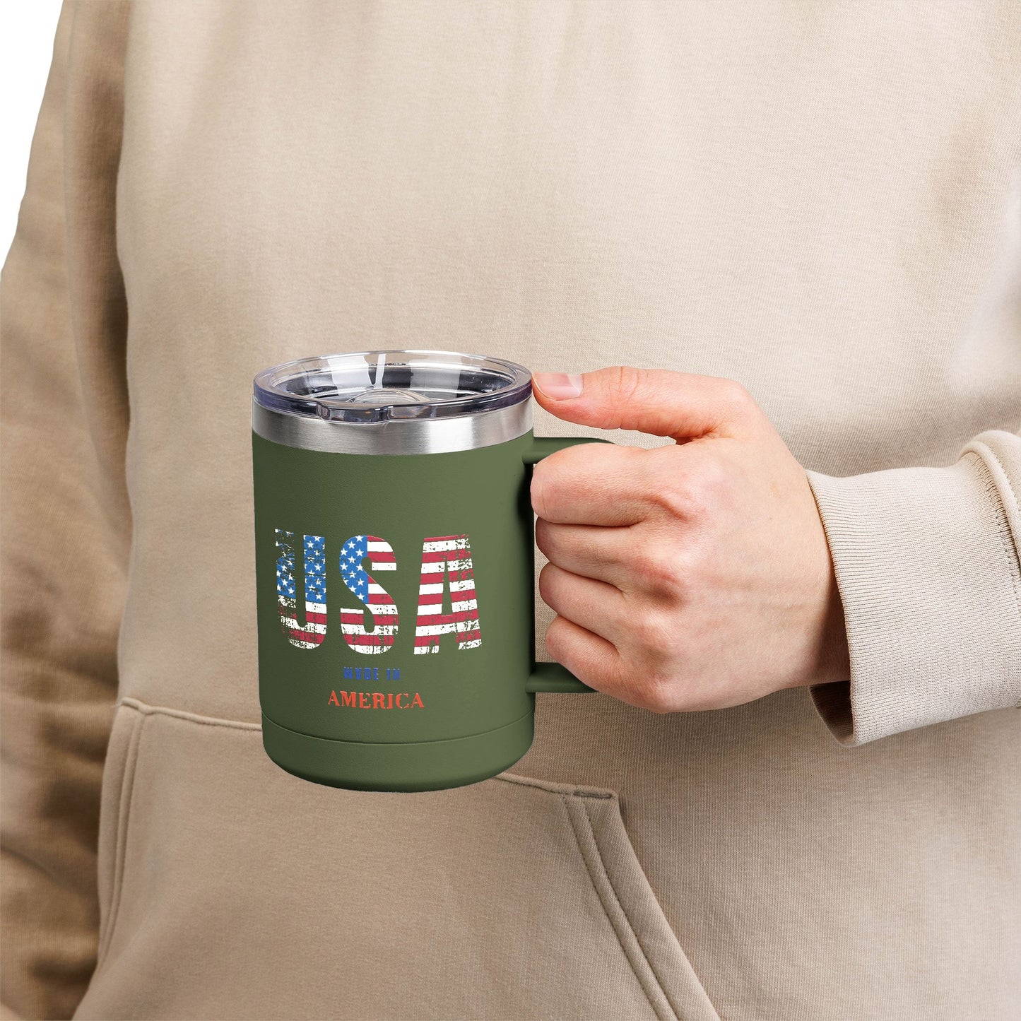 Coffee Mug Tumbler - 4th of July Celebration 15oz