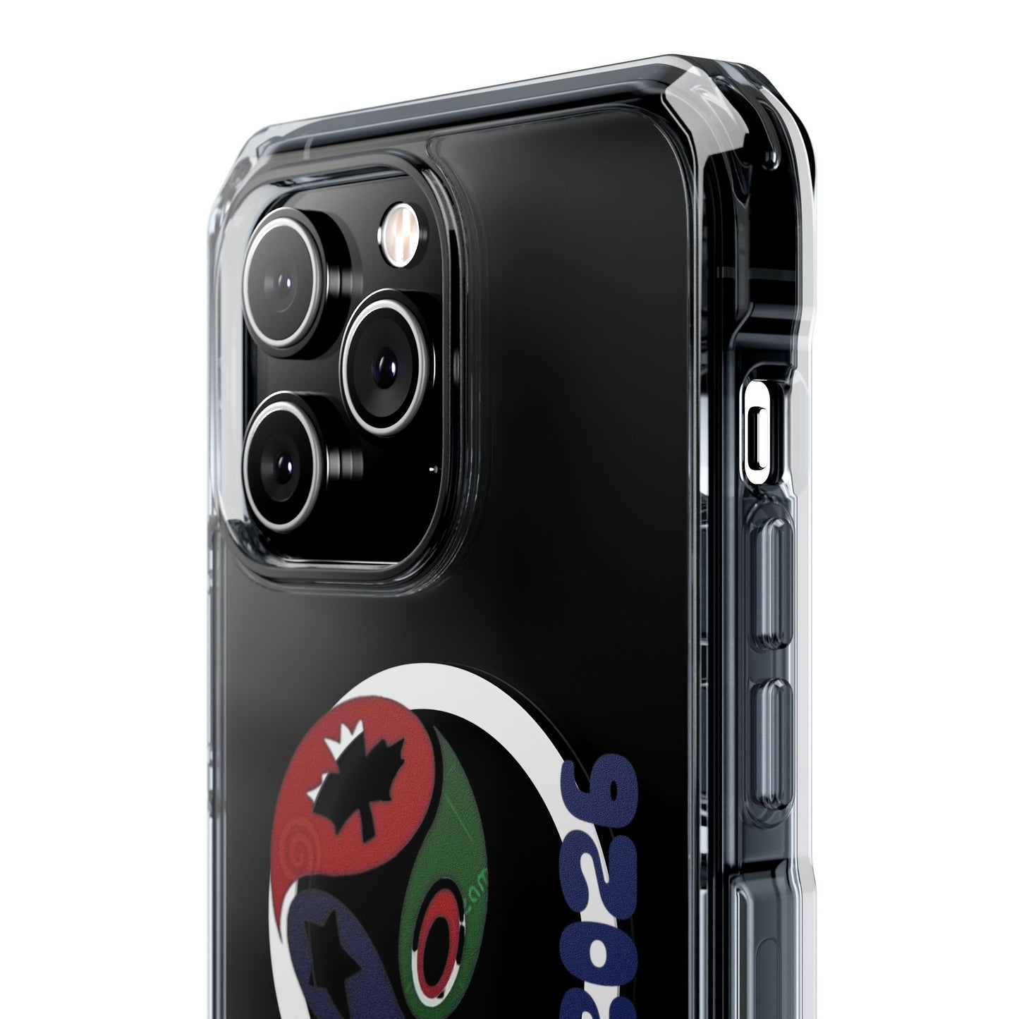 2026 World Cup Clear Magnetic Phone Case — "We Are 2026" Abstract Globe Design