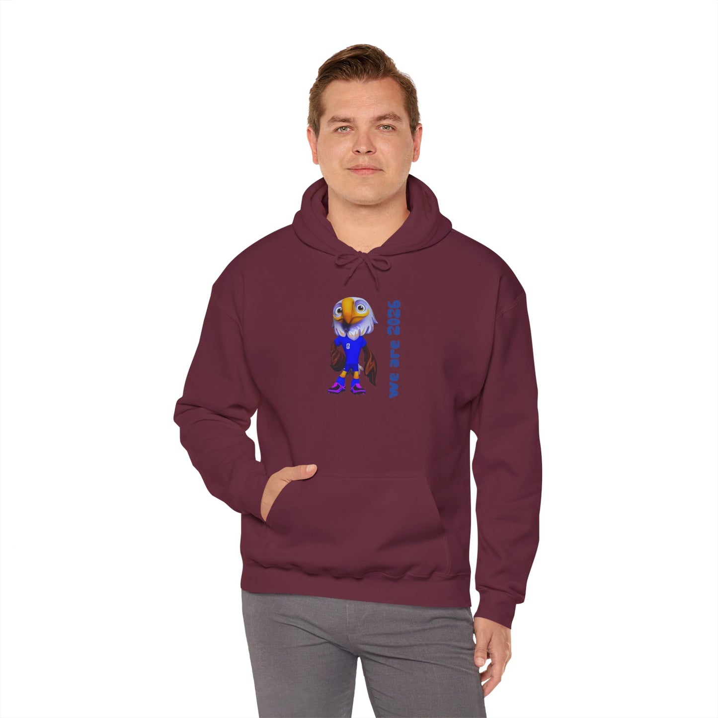 World Cup 2026 USA Eagle Mascot Hoodie — 'We Are 2026' Graphic Pullover