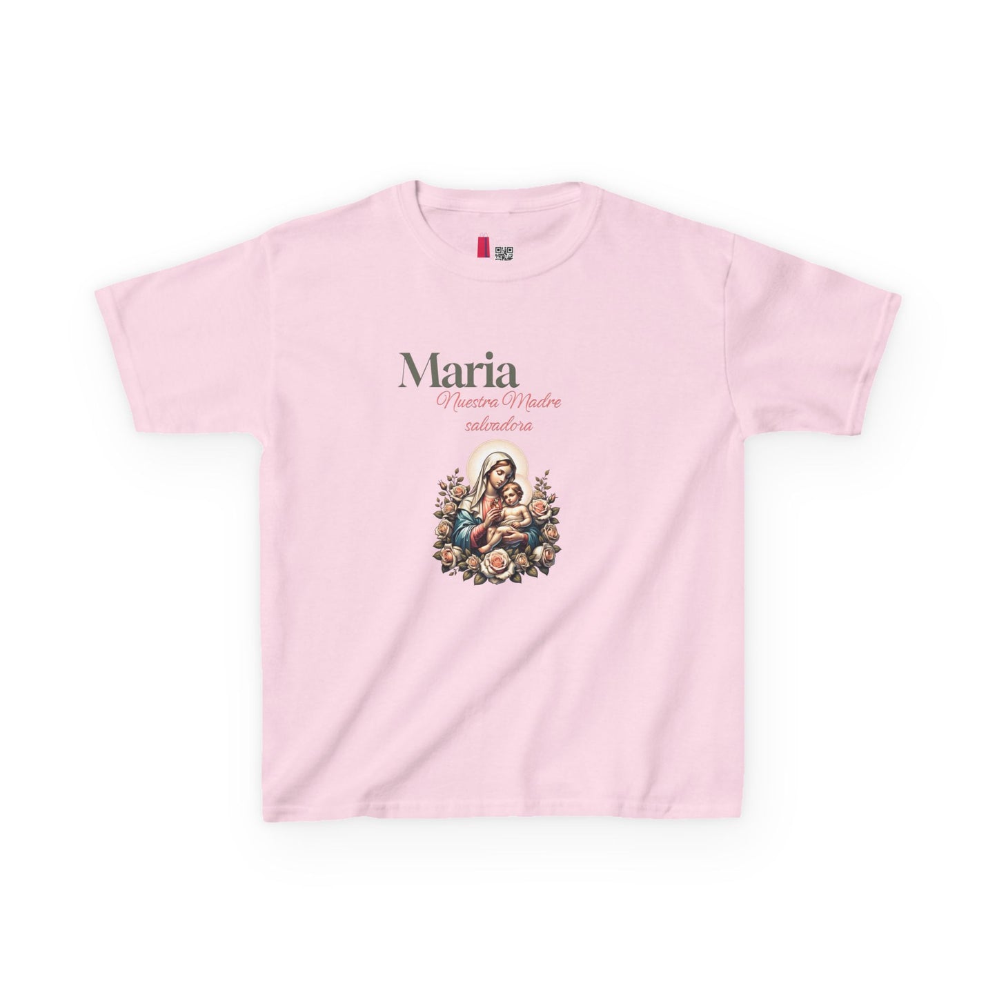 Kids Maria Virgen Faith T-Shirt — Religious Catholic Children's Tee