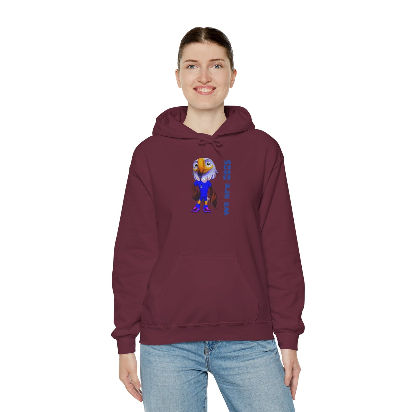 World Cup 2026 USA Eagle Mascot Hoodie — 'We Are 2026' Graphic Pullover
