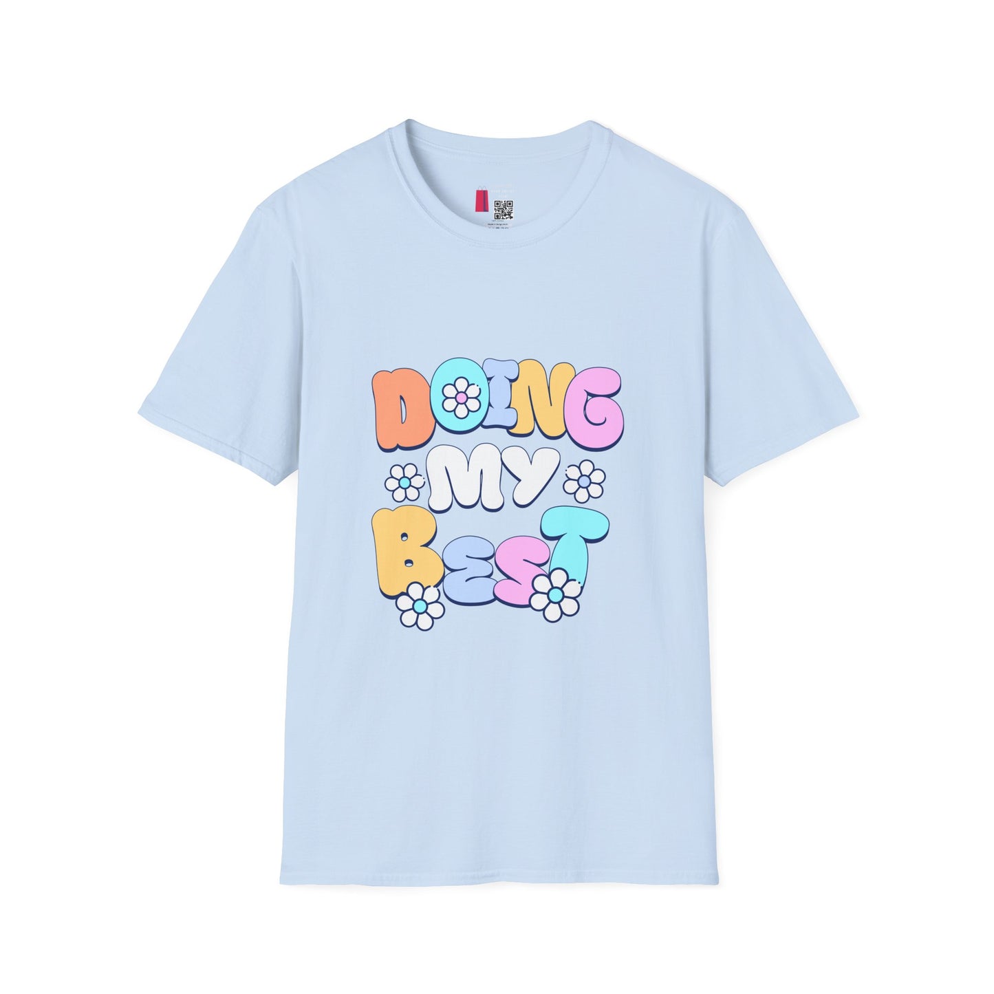 Retro Floral "Doing My Best" T-Shirt