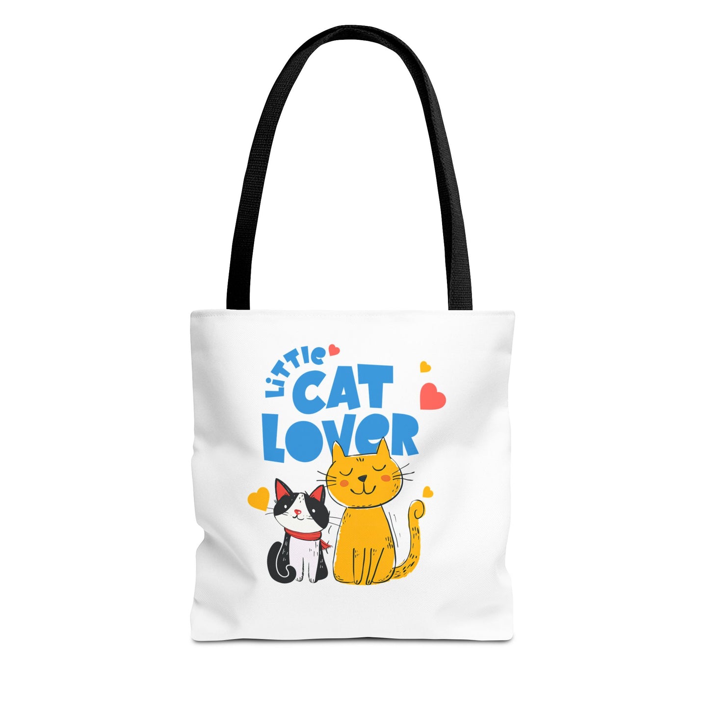 Little Cat Lover Tote Bag – Cute Cat Illustration Reusable Shopping Bag