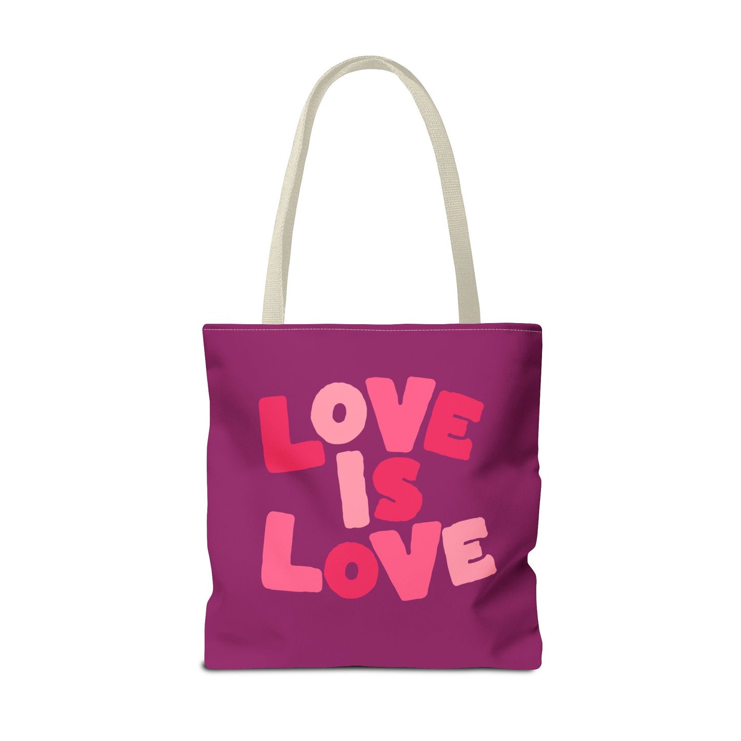 Love Is Love Tote Bag — Bright Pride Statement Tote for Everyday Use