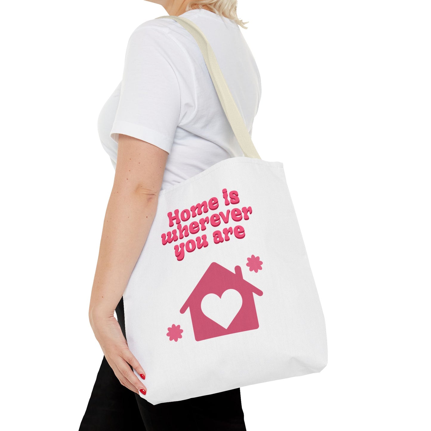 Valentine Love Tote Bag — Romantic Heart Print