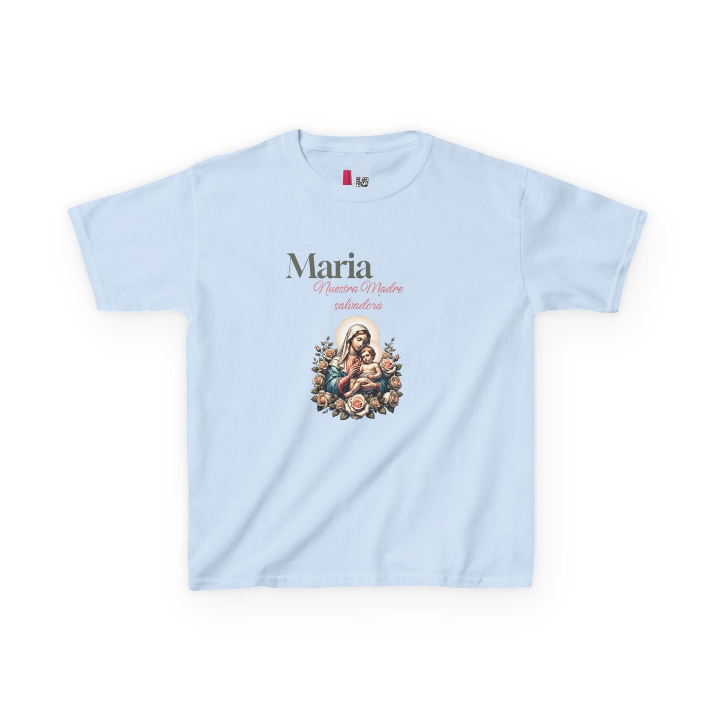 Kids Maria Virgen Faith T-Shirt — Religious Catholic Children's Tee