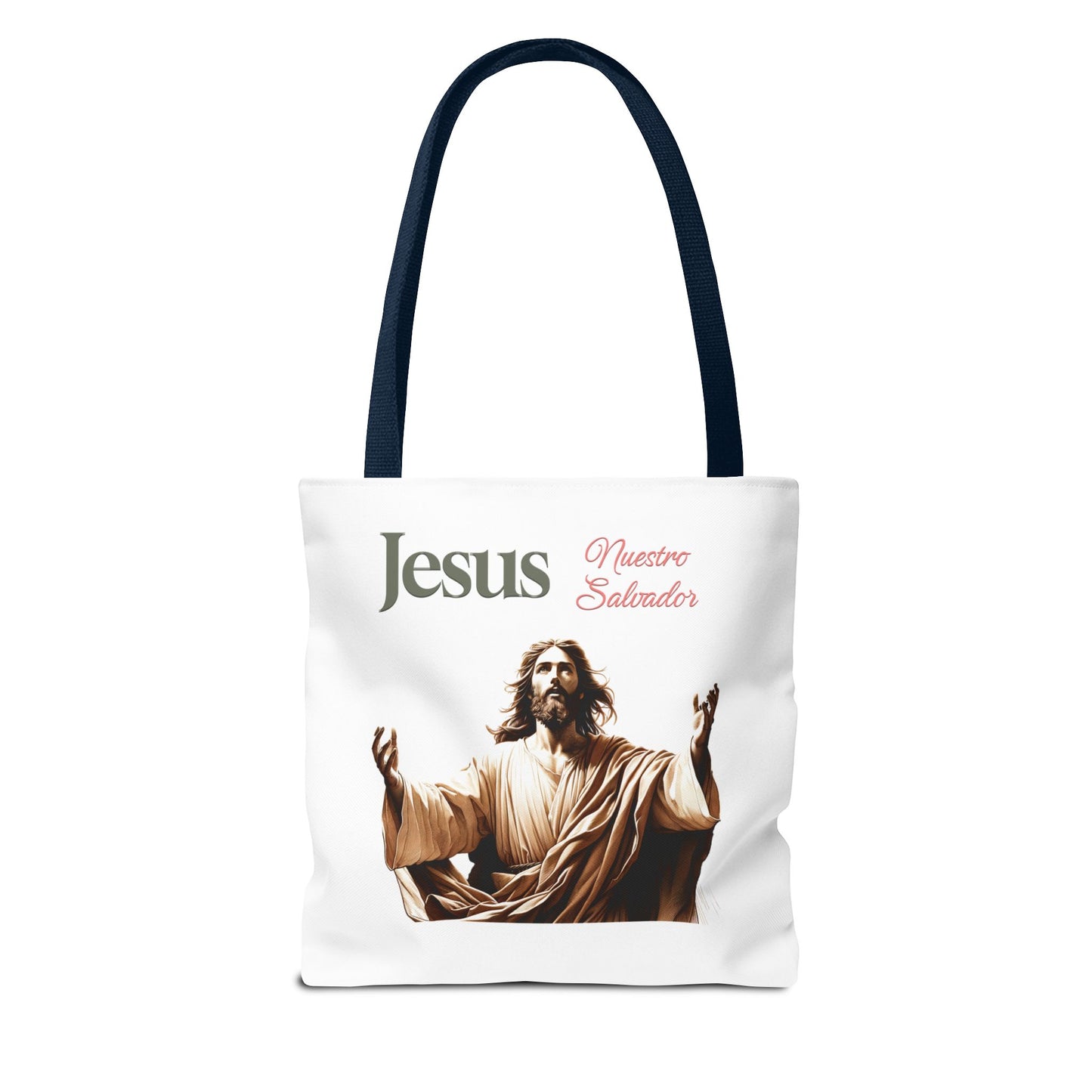 Faith Maria Jesus Tote Bag — Religious Faith All-Over Print Tote