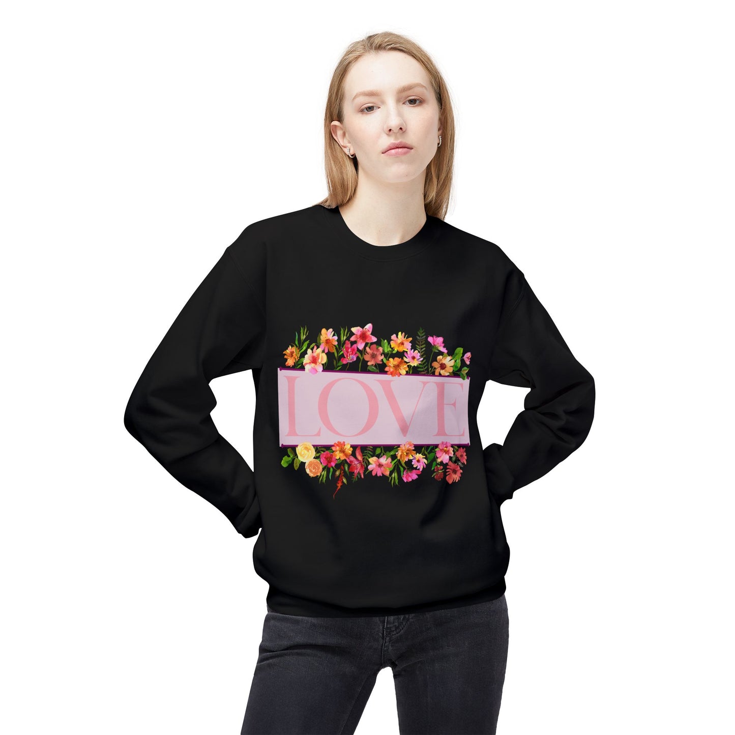 Love Floral Crewneck Sweatshirt