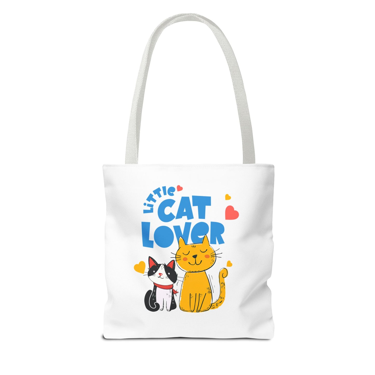 Little Cat Lover Tote Bag – Cute Cat Illustration Reusable Shopping Bag