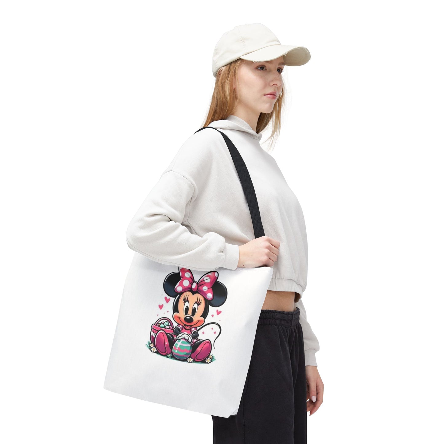 Minnie Mouse Easter Tote Bag — Cute Pink Bunny-Ears Character Tote
