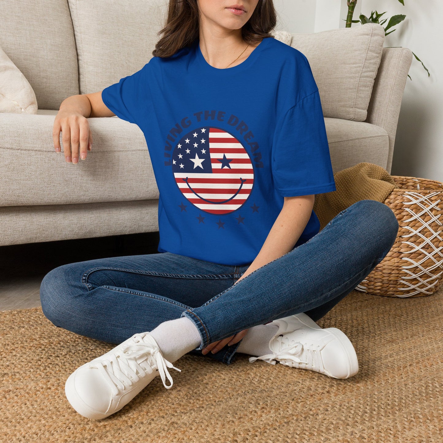 Living the Dream American Flag T-Shirt