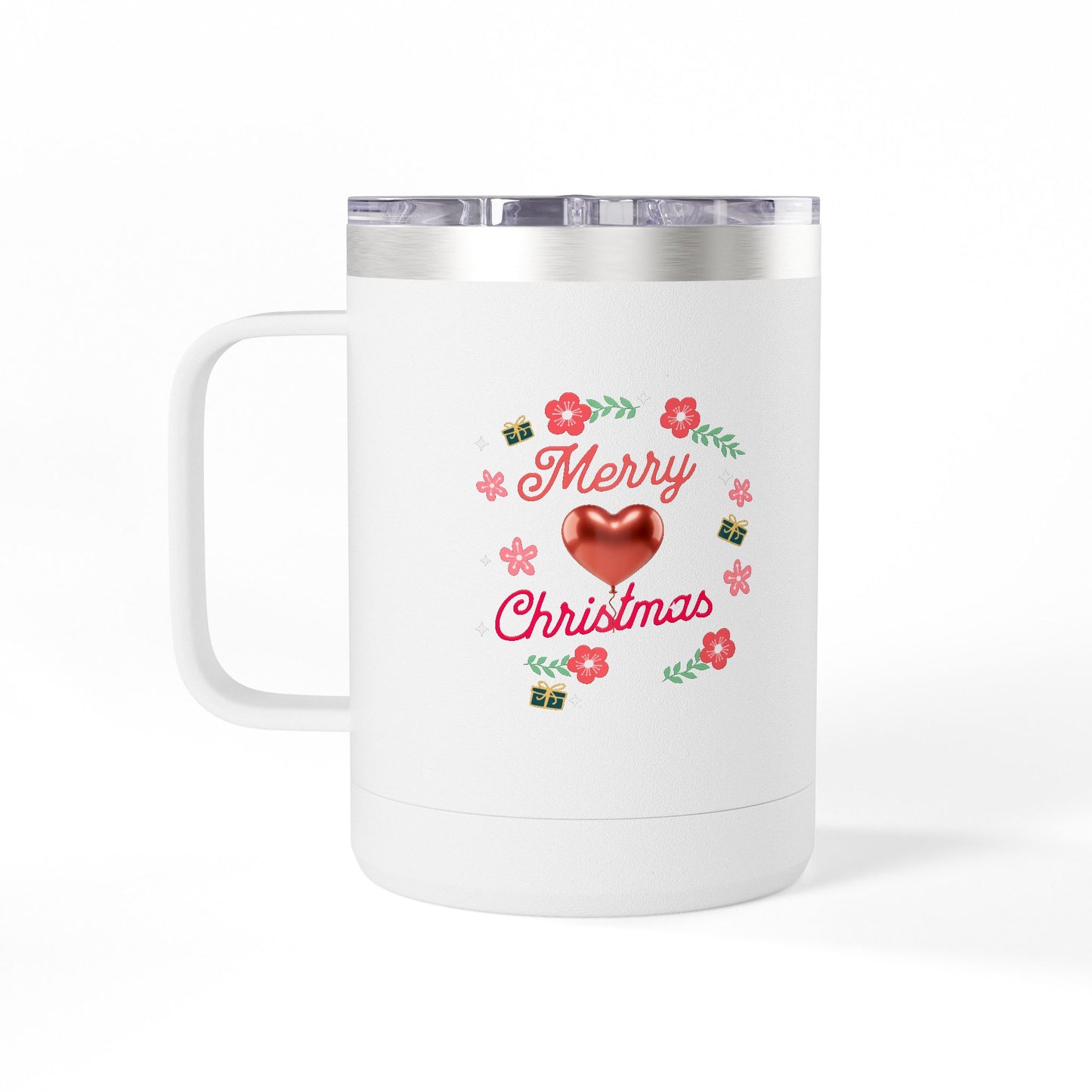 Christmas Coffee Mug Tumbler, 15oz