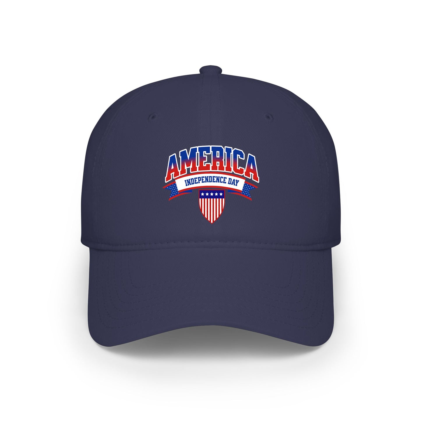 America Independence Day Low Profile Baseball Cap — Patriotic 4th of July Hat