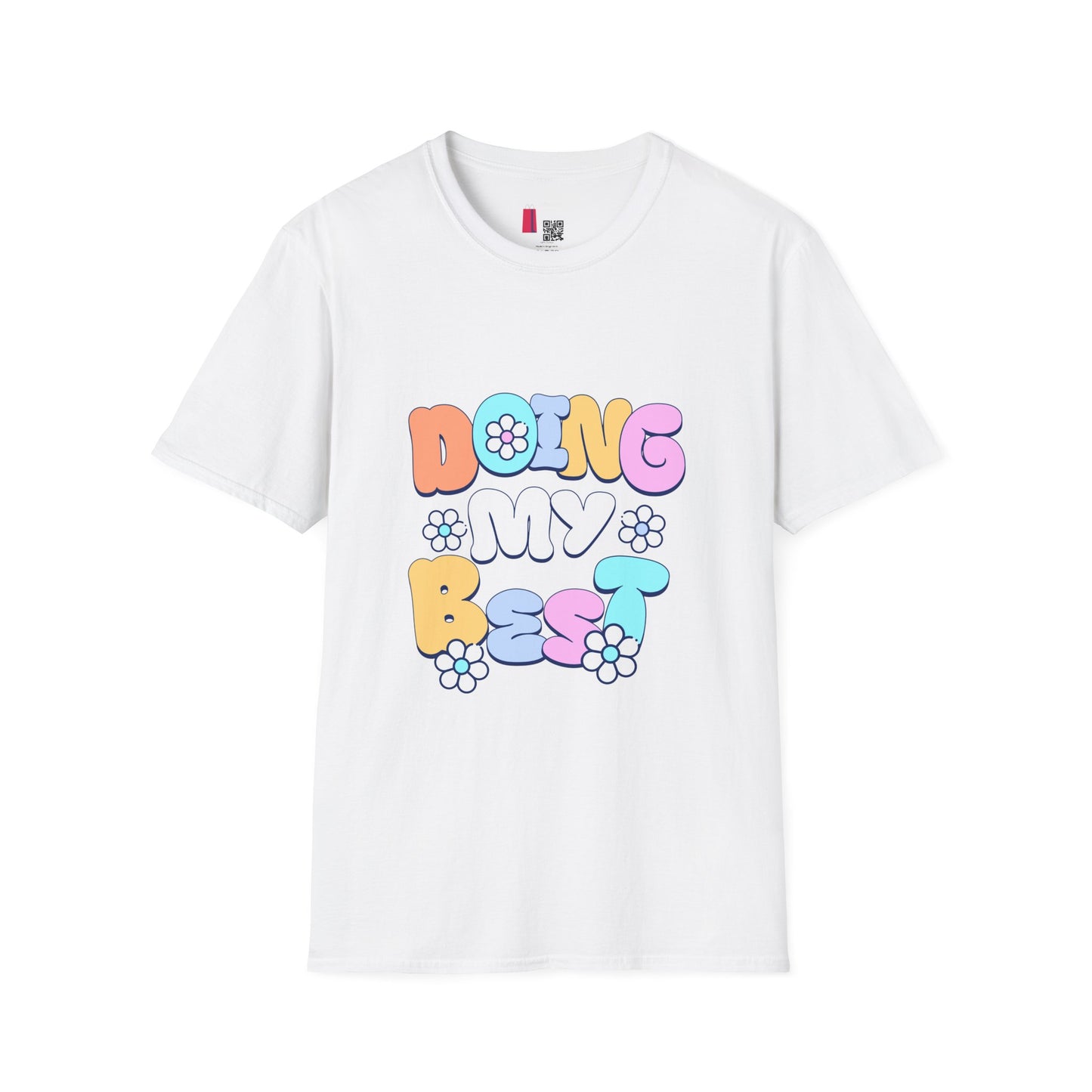Retro Floral "Doing My Best" T-Shirt