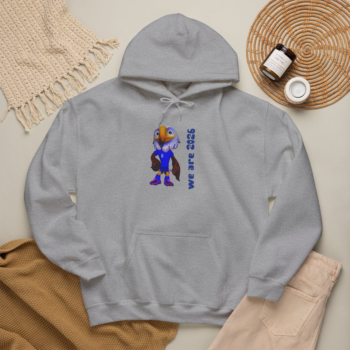 World Cup 2026 USA Eagle Mascot Hoodie — 'We Are 2026' Graphic Pullover