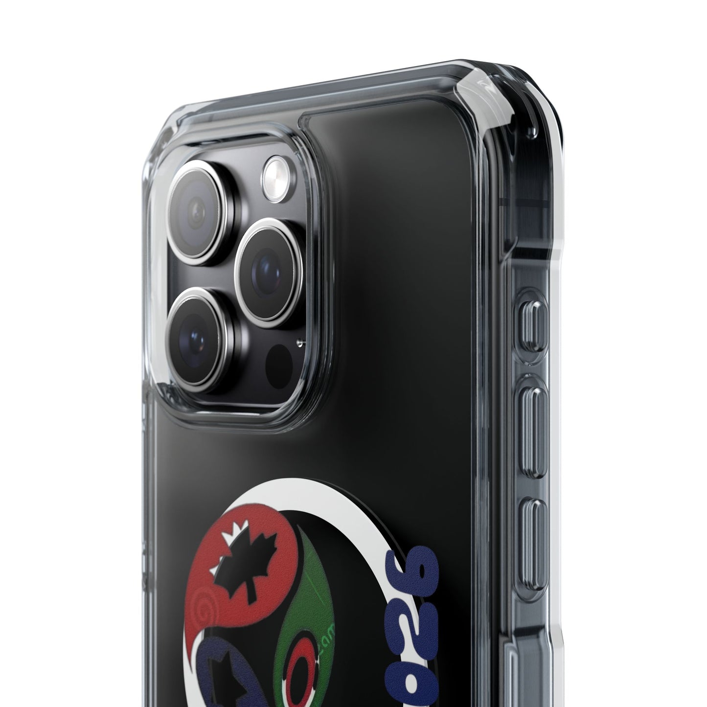 2026 World Cup Clear Magnetic Phone Case — "We Are 2026" Abstract Globe Design