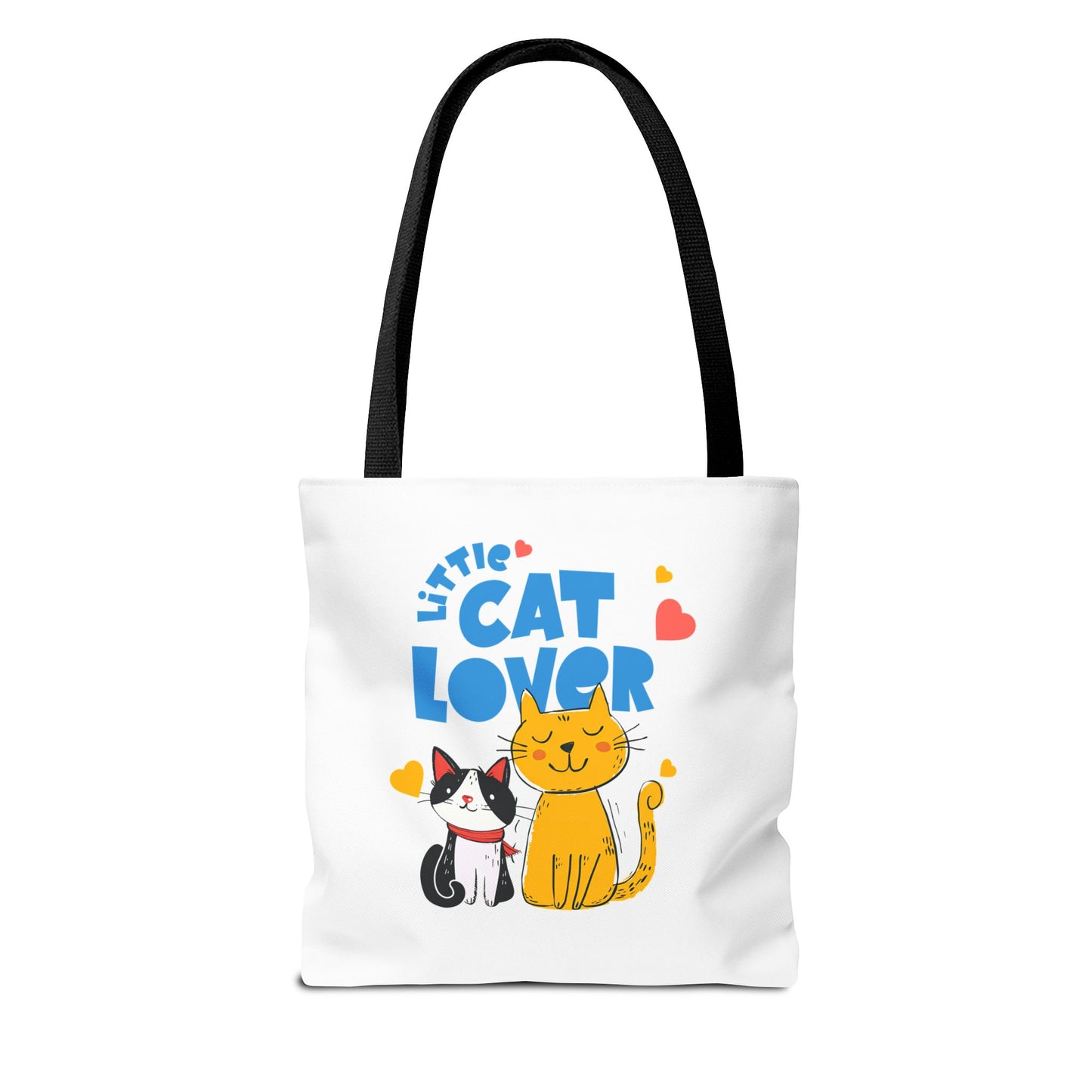 Little Cat Lover Tote Bag – Cute Cat Illustration Reusable Shopping Bag
