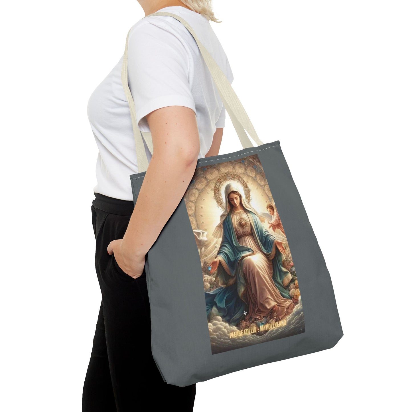Mary Immaculate Tote Bag — Religious Virgin Mary Prayer Art Tote