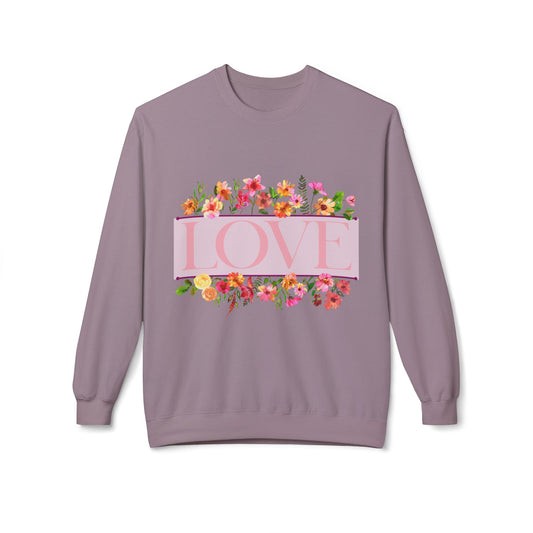 Love Floral Crewneck Sweatshirt