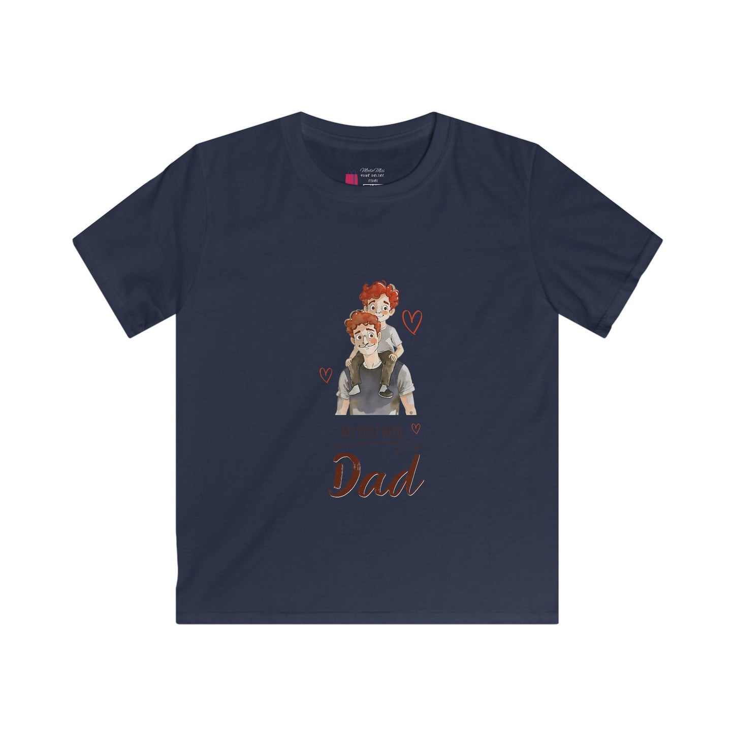 Kids "My First Hero is Dad" T-Shirt - Cute Father’s Day Kids Tee