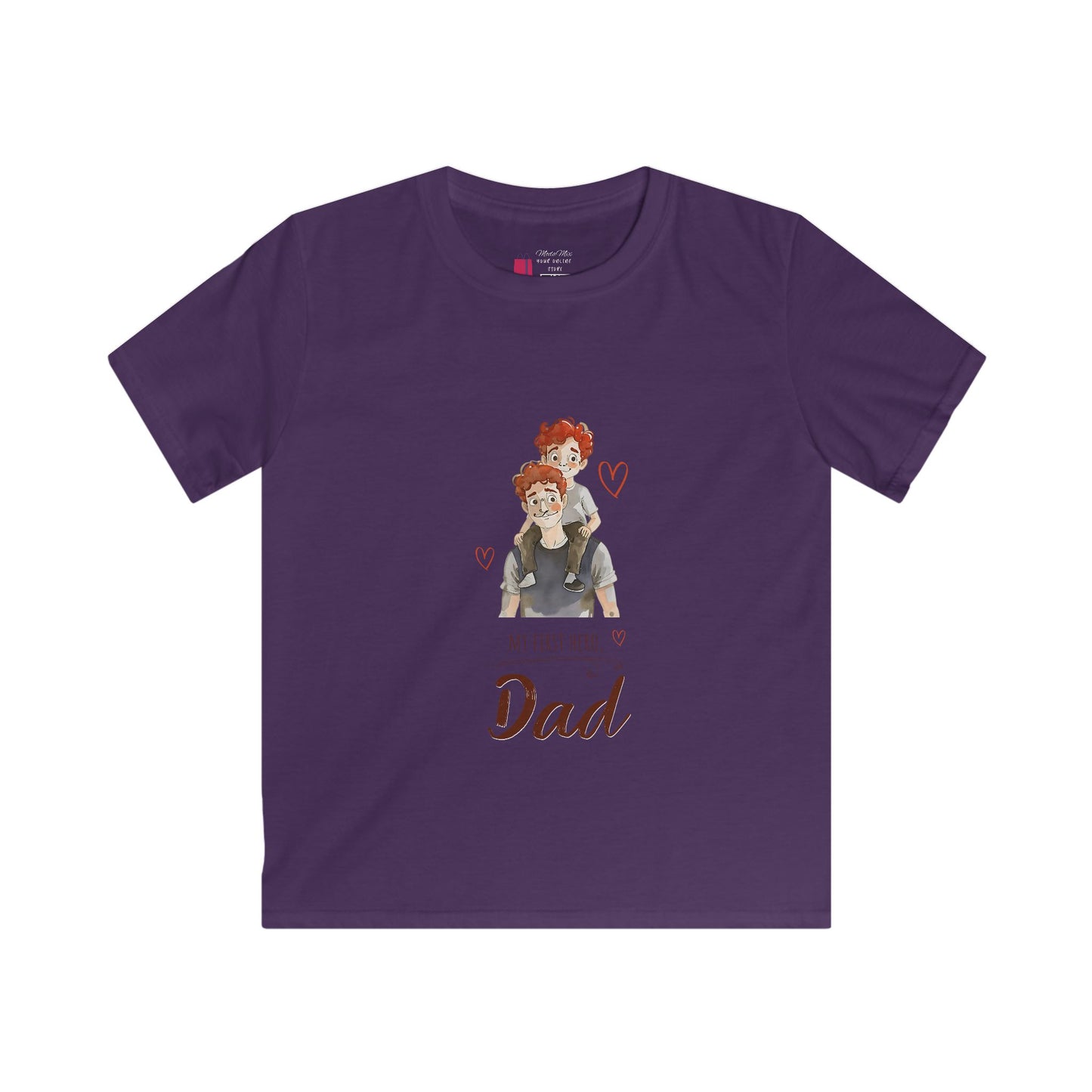 Kids "My First Hero is Dad" T-Shirt - Cute Father’s Day Kids Tee