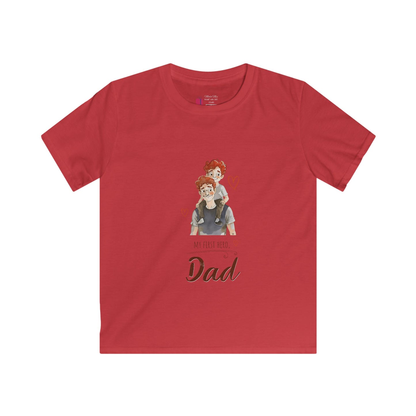 Kids "My First Hero is Dad" T-Shirt - Cute Father’s Day Kids Tee