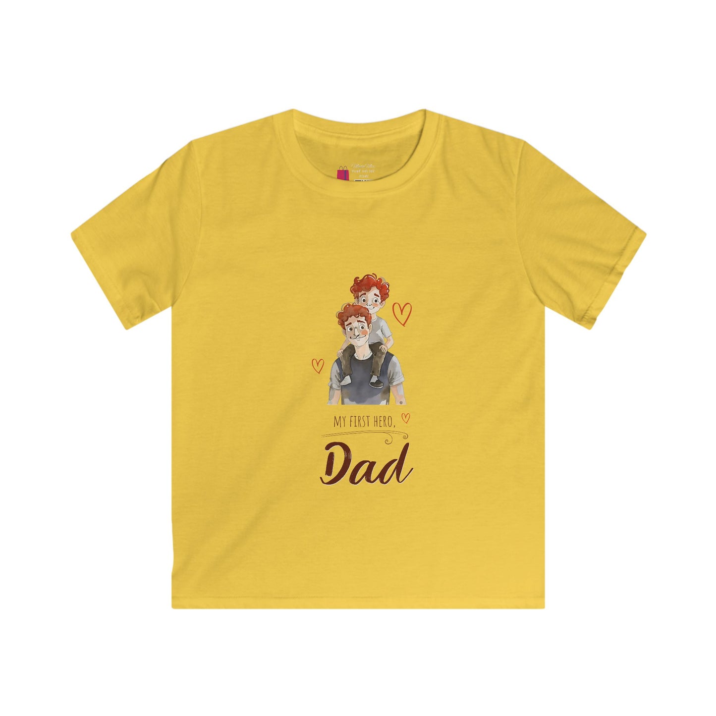 Kids "My First Hero is Dad" T-Shirt - Cute Father’s Day Kids Tee