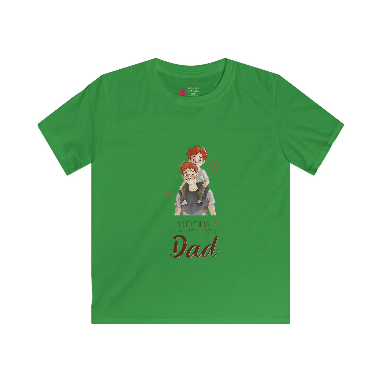 Kids "My First Hero is Dad" T-Shirt - Cute Father’s Day Kids Tee