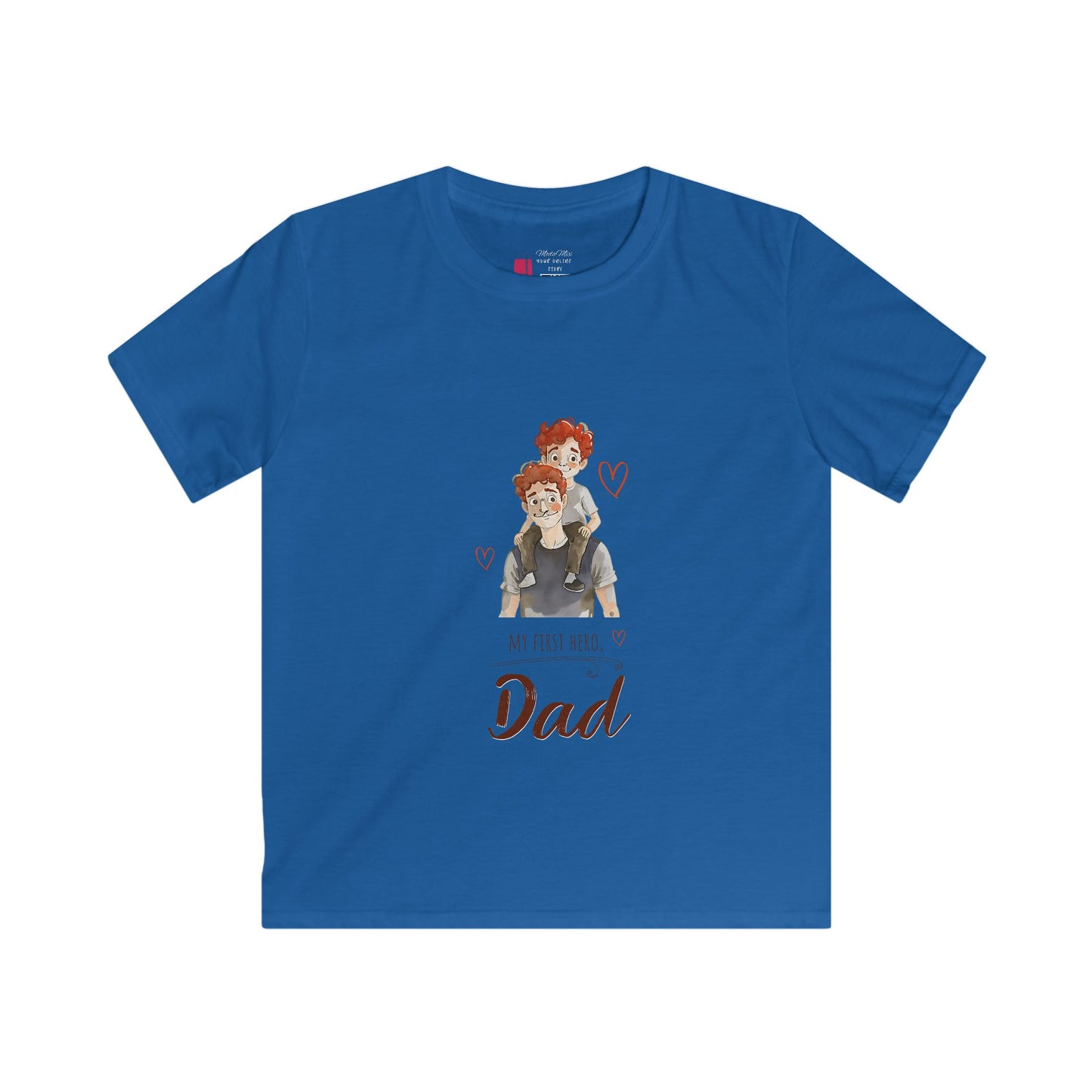 Kids "My First Hero is Dad" T-Shirt - Cute Father’s Day Kids Tee