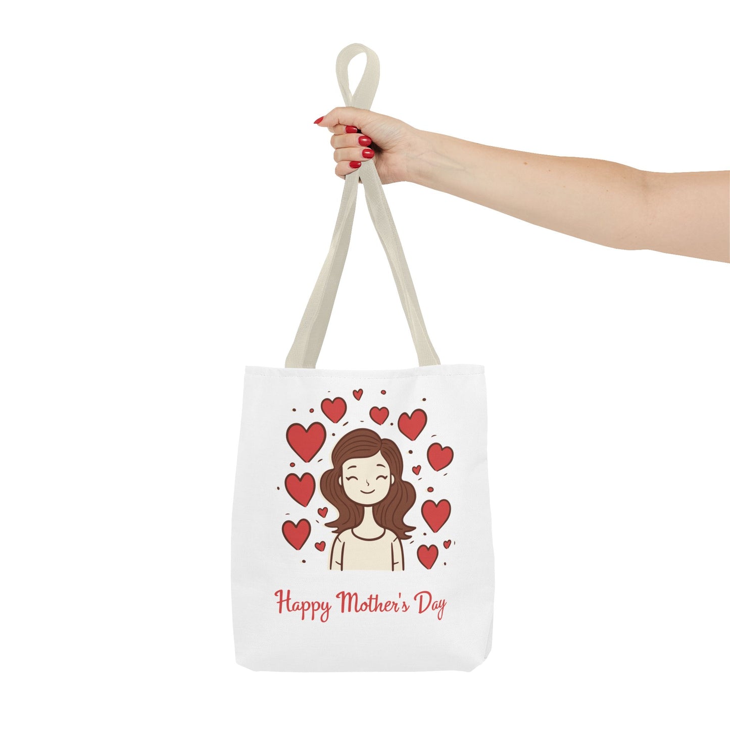 Mother's Day Hearts Tote Bag — Happy Mother's Day Gift Tote
