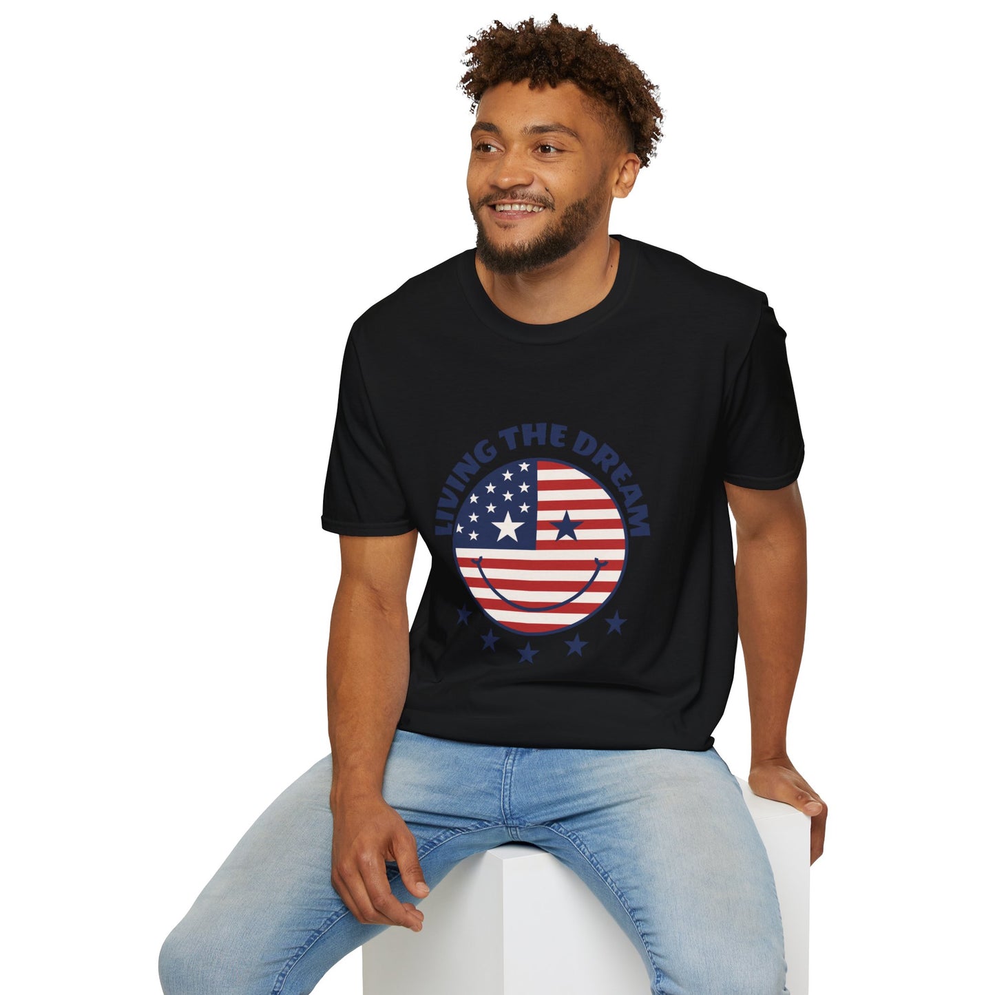 Living the Dream American Flag T-Shirt