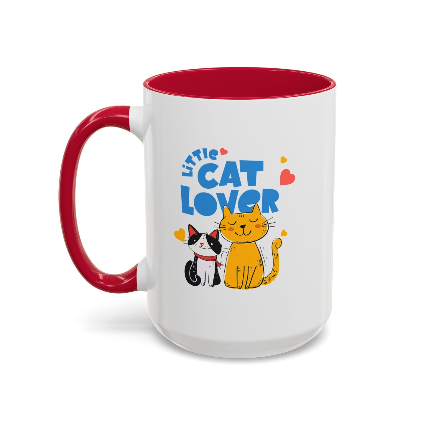 Cat Lover Mug — Colorful 11oz/15oz Ceramic Coffee Cup (Little Cat Lover Design)