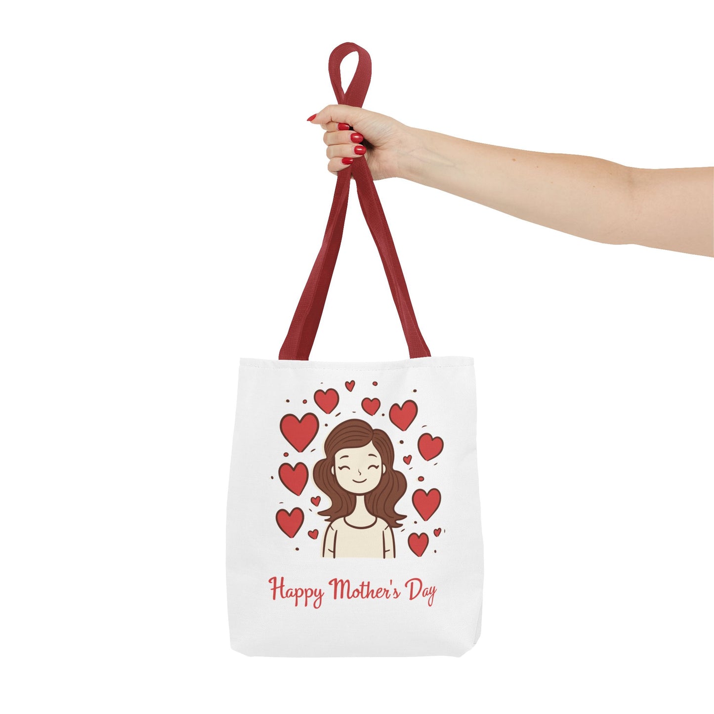 Mother's Day Hearts Tote Bag — Happy Mother's Day Gift Tote
