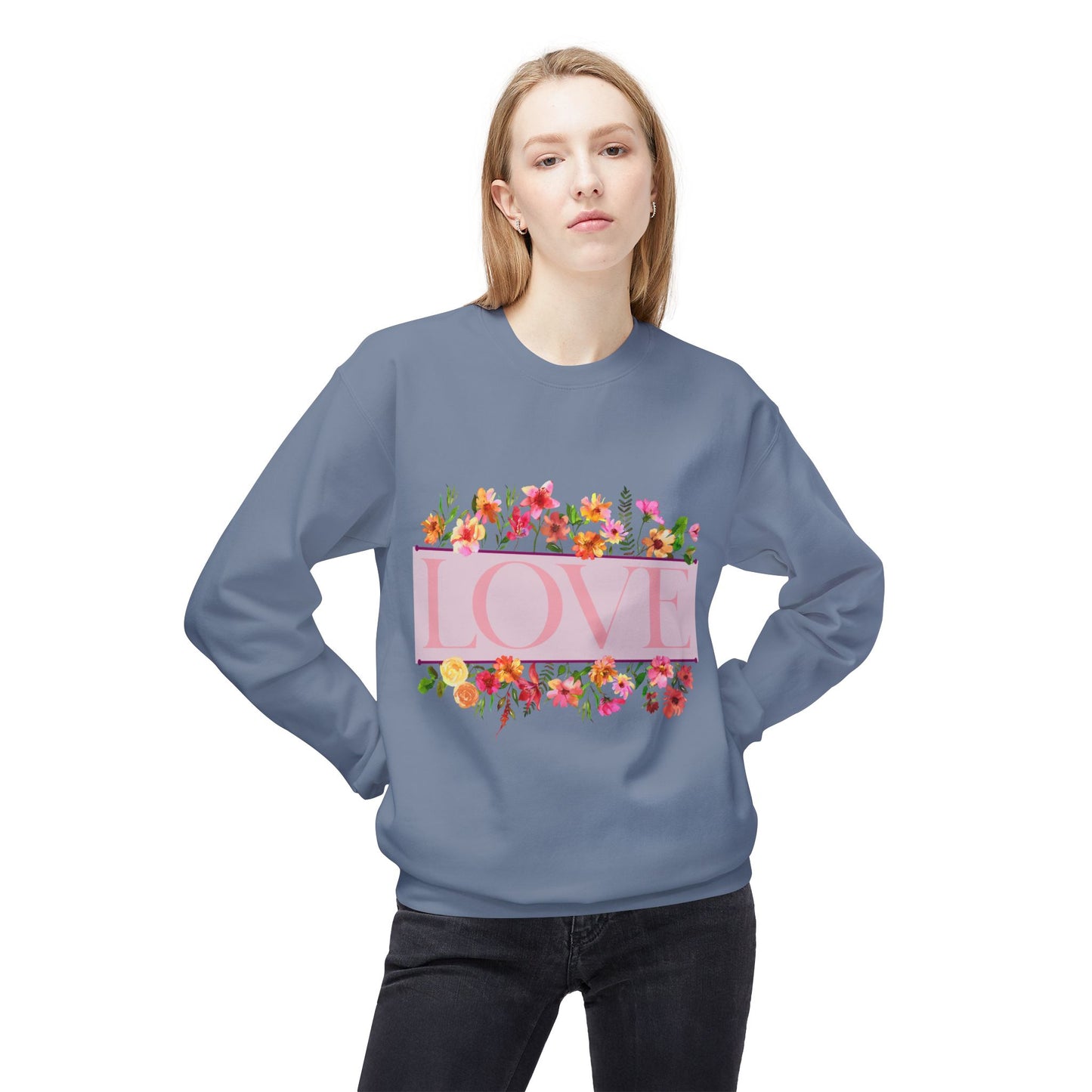 Love Floral Crewneck Sweatshirt