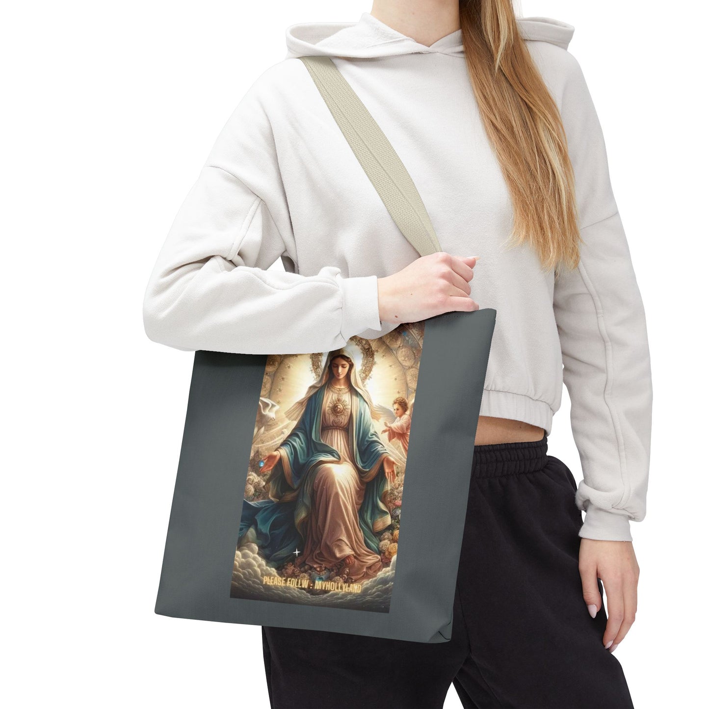 Mary Immaculate Tote Bag — Religious Virgin Mary Prayer Art Tote