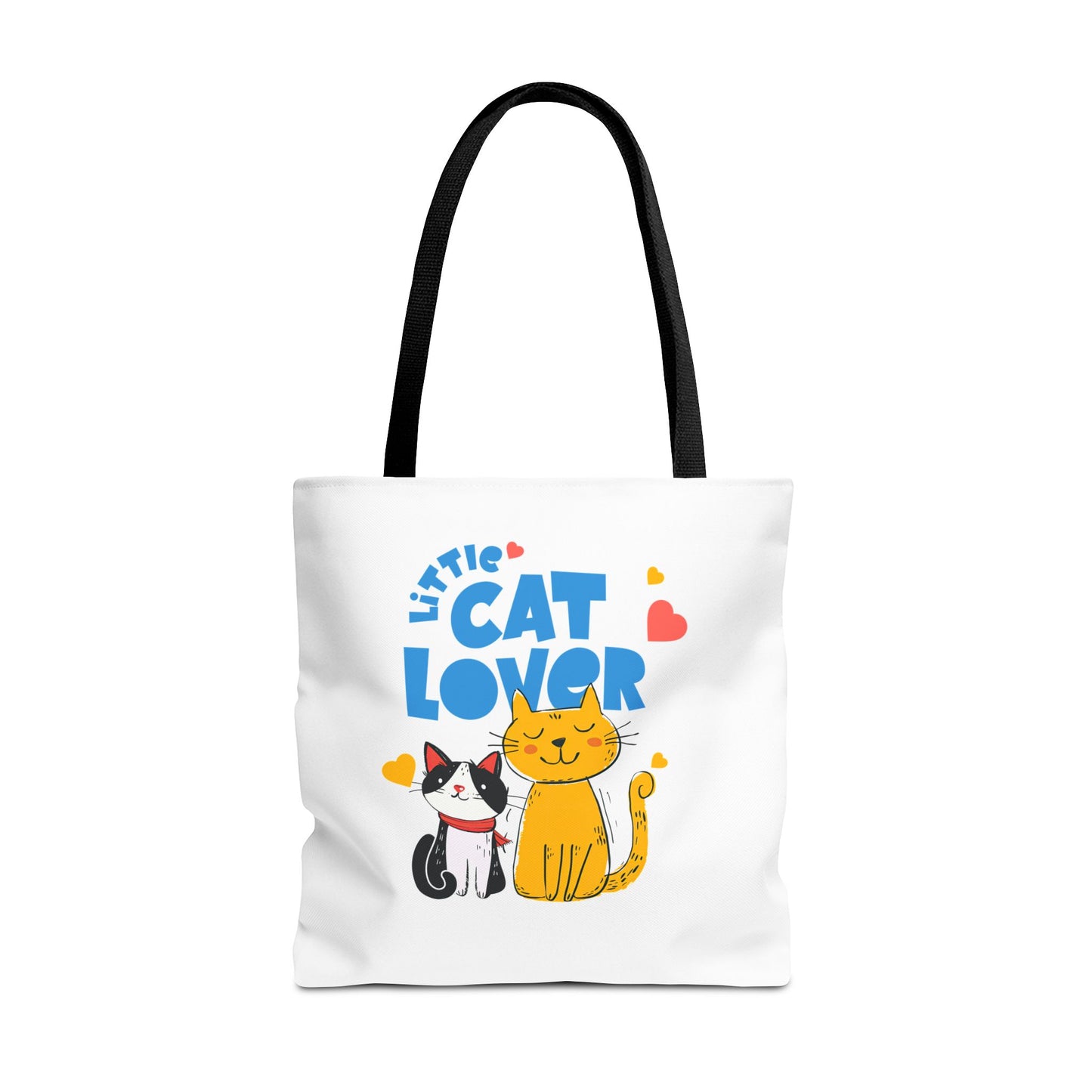 Little Cat Lover Tote Bag – Cute Cat Illustration Reusable Shopping Bag