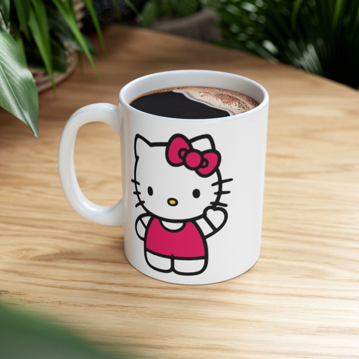 Hello Kitty Ceramic Mug — Cute Pink Character Coffee Cup (11oz, 15oz)