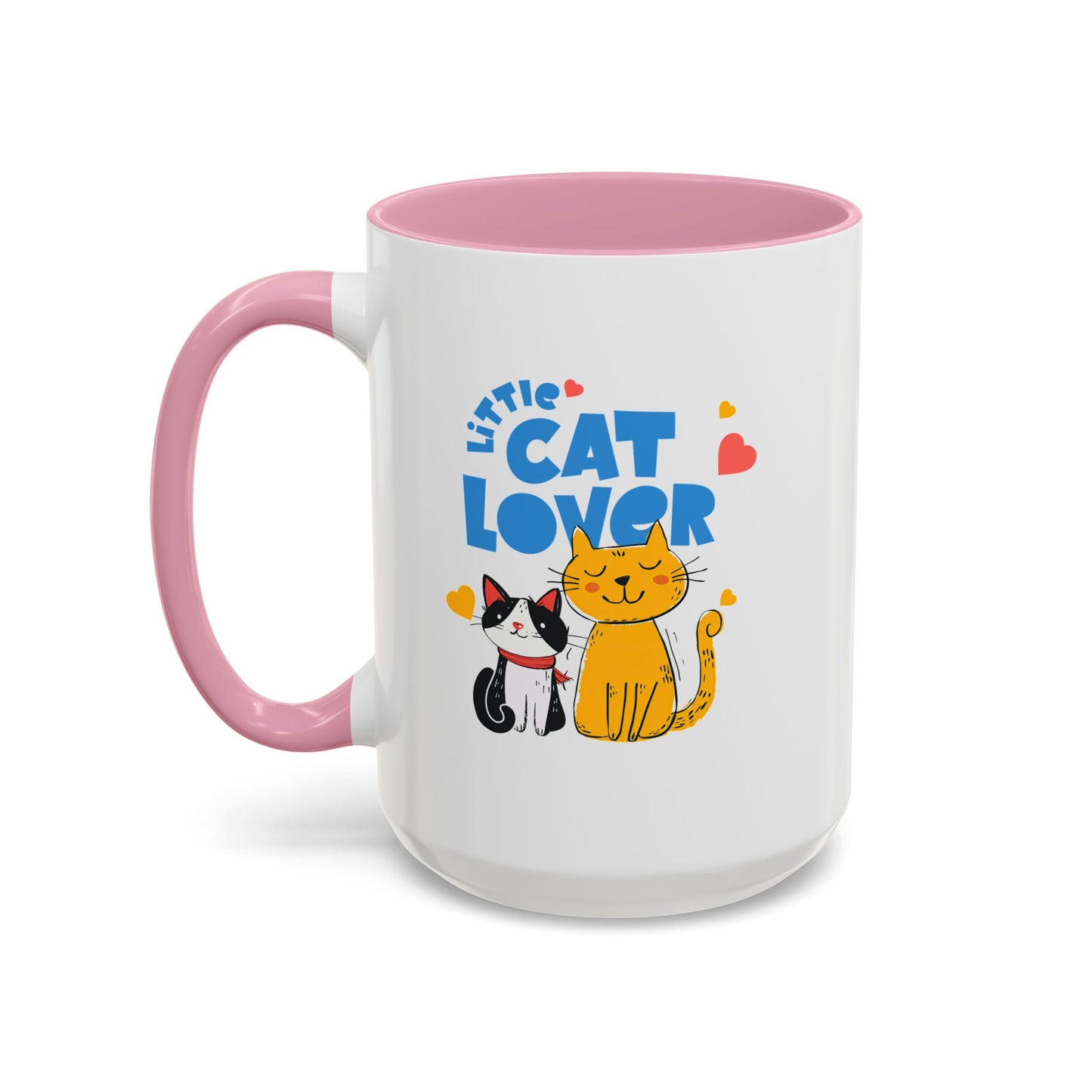 Cat Lover Mug — Colorful 11oz/15oz Ceramic Coffee Cup (Little Cat Lover Design)