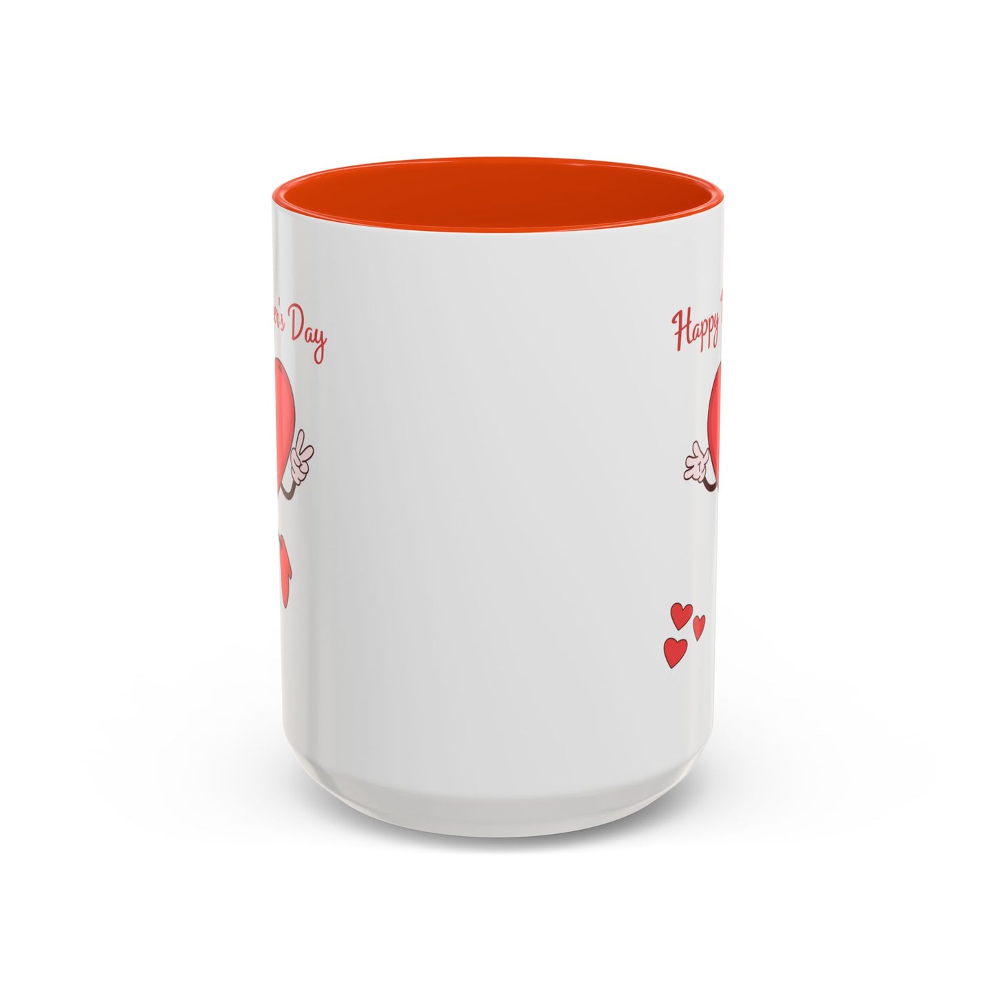 Happy Mother's Day Heart Mug — Cute Retro Heart Mom Coffee Cup (11oz, 15oz)