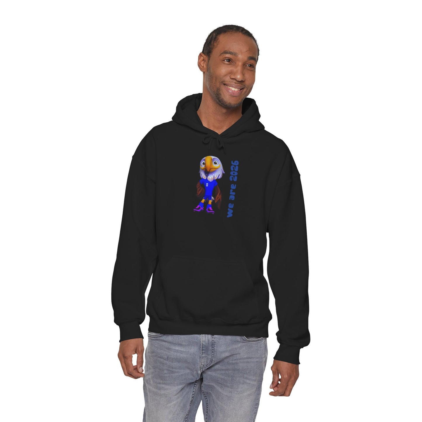 World Cup 2026 USA Eagle Mascot Hoodie — 'We Are 2026' Graphic Pullover