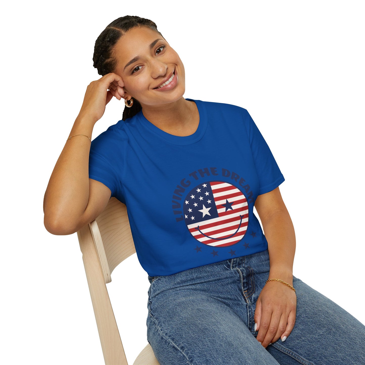 Living the Dream American Flag T-Shirt
