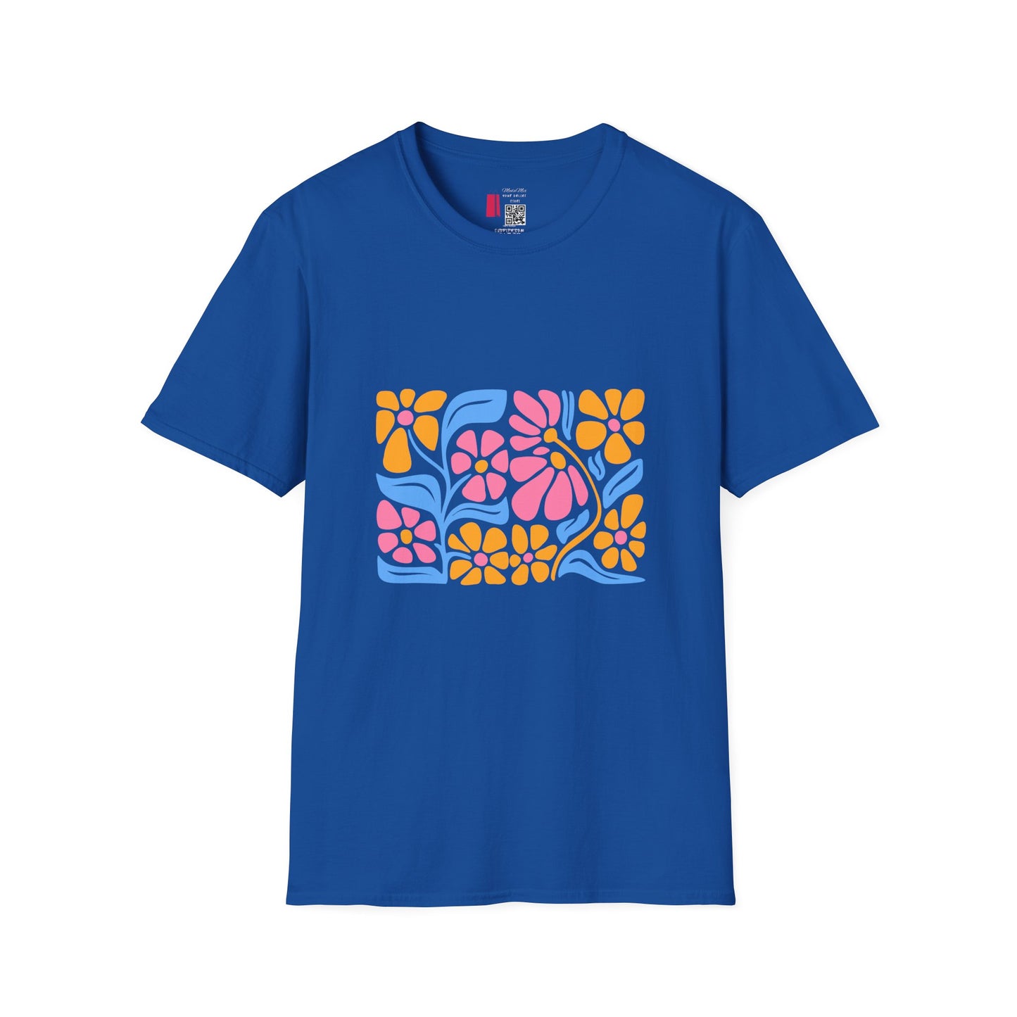 Retro Floral Tee — Colorful 70s Flower Power Graphic T-Shirt